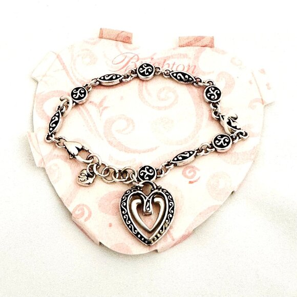 Brighton Ellington Silver Tone Heart Bracelet - Picture 3 of 11